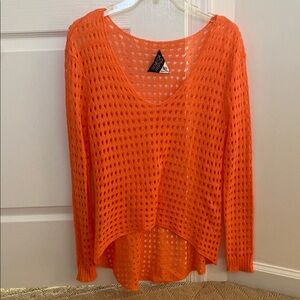 Seneca Rising Orange Long Sleeve Top